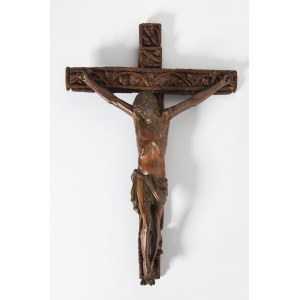 CARVED WOODEN CRUCIFIX, CARVED WOODEN CRUCIFIX