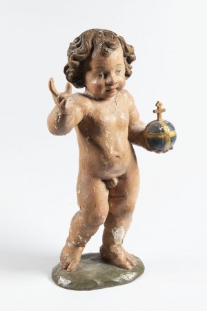 18th century sculptor, Child Jesus as Saviour of the World 18th century sculptor