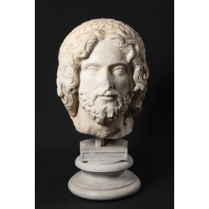 Sculpteur de l'Empire romain, attribué à, Sculpteur de l'Empire romain, attribué à Grande tête en marbre