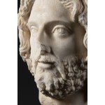 Sculpteur de l'Empire romain, attribué à, Sculpteur de l'Empire romain, attribué à Grande tête en marbre