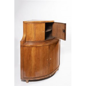 Biedermeier corner furniture, Biedermeier corner furniture in cherry wood