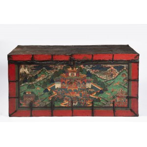 Tybet, prawdopodobnie XVIII wiek, Chest Tibet, prawdopodobnie XVIII wiek,