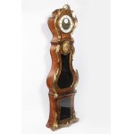 Balthazar Lieutaud, OROLOGIO LOUIS XV IN LEGNO TULIPANO E AMARANTO A CASSA LUNGA Di Balthazar Lieutaud