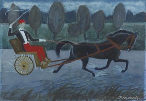 Franciszek (Słońcesław) FRĄCZEK (1908 - 2006), Le diable au volant