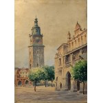 Adam SETKOWICZ (1876 Kraków - 1945 Kraków), Wieża Ratuszowa i Sukiennice w Krakowie