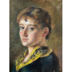 Ewa LORENTOWICZ ( ?)(19e siècle), Portrait d'une jeune femme - attribué à