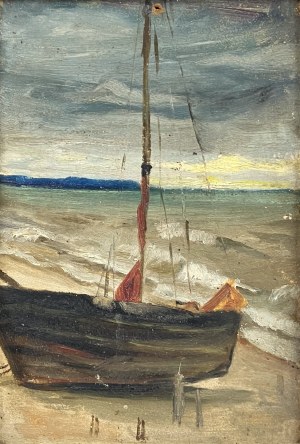 MN (20. Jh.), Boot am Ufer