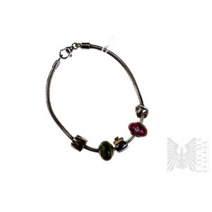 Bracelet with Charms, 925 Silver