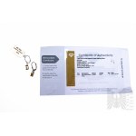 Earrings with Natural 2 Ouro Preto Imperial Topazes with Total Weight of 1.26 ct, Silver 925, Has Gemporia Certificate