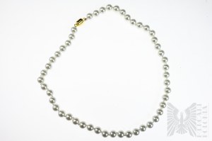 Imitation Pearl Necklace, Clasp - Gold Plated 925 Silver