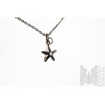 Náhrdelník s přívěskem ve tvaru hvězdy, stříbro 925/1000