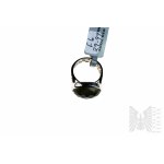Prsten s přírodním labradoritem o hmotnosti 12,92 ct, stříbro 925, certifikováno RocksTv