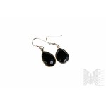 Earrings with Natural 2 Onyx with Total Weight 13.74 ct, Silver 925, Has RocksTV Certificate