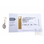 Pendant with Natural 7 Morganites with Total Weight of 2.42 ct, Silver 925, Has Gemporia Certificate