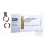 Náušnice s 30 diamanty o celkové hmotnosti 0,15 ct, dvoubarevné stříbro 925, certifikováno společností Gemporia
