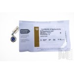 Ciondolo con tanzanite naturale di 5,45 carati, argento 925, certificato da Gemporia