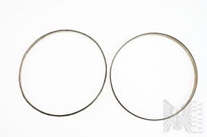 Set de deux bracelets - dont un Warmet, Designs minimalistes, Poids du produit 16.22 Grammes, Argent 925