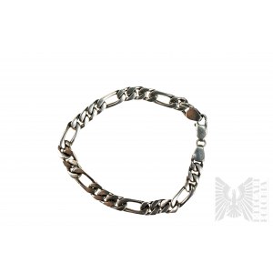 Men's bracelet Figaro weave, 925 Silver, Egyptian origin