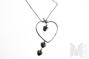 Heart Necklace, Silver 925, chain length about 45 cm