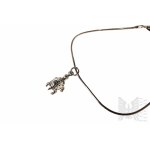 Bracelet léger avec breloques en forme de tortue, tresse de corde, argent 925, italien apprécié
