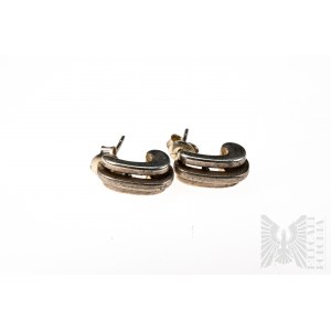 Modernist Earrings, 925 Silver