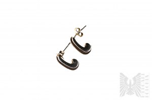 Boucles d'oreilles modernistes, argent 925