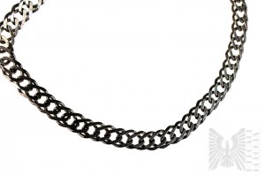 Men's Bracelet, Double Armor Braid, 925 Silver