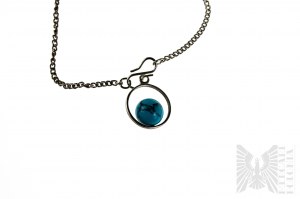 Turquoise Ball Bracelet, 925 Silver