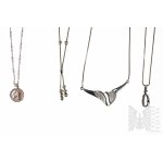 Set of Four Necklaces - 925 Silver