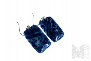 Earrings with Natural Sodalites - 925 Silver