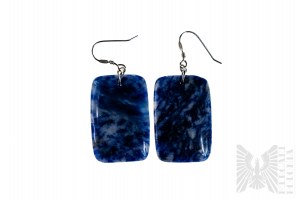 Earrings with Natural Sodalites - 925 Silver