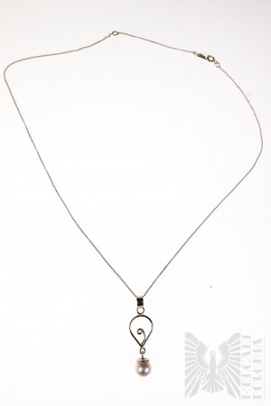 Gezüchtete Süßwasserperlen-Halskette - 925 Silber