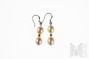Boucles d'oreilles avec perles d'eau douce de culture - Argent 925