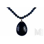 Halskette mit natürlichen Lapislazuli-Steinen - 925 Silber