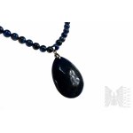 Necklace with Natural Lapis Lazuli Stones - 925 Silver