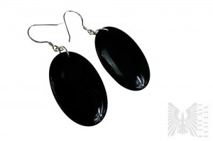 Earrings with Natural Onyxes - 925 Silver