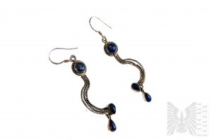 Boucles d'oreilles avec Lapis Lazuli - Argent 925