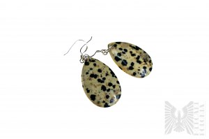 Earrings with Natural Jasper - 925 Silver