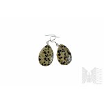 Earrings with Natural Jasper - 925 Silver