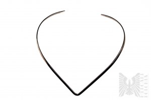 Designer Bifurcated Necklace - 925 Silver