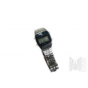 Pánske hodinky Seiko Chronograph, Quartz s displejom, vodotesné, funkcia dátumu, chôdza, dobrý stav