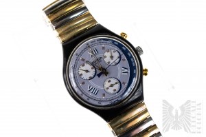 Orologio Swatch Chrono AG1992 da uomo, al quarzo, impermeabile, indossabile, completo di scatola, garanzia e scontrino fiscale