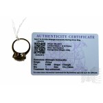 Ring mit Naturstein Midnight Astraeolite 6.92 ct, Silber 925, zertifiziert von Gemporia