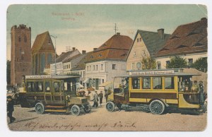 Środa Śląska / Neumarkt in Schl. - Buses on the market 1911 (468)