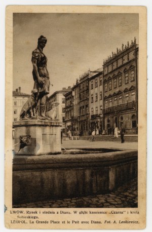 Lviv - Marktplatz und Brunnen mit Diana (1002)