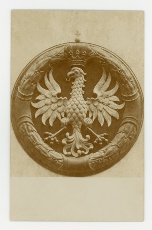 Patriotic postcard - crowned eagle (1245)
