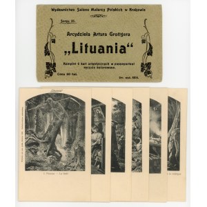 Litwa - Zestaw pocztówek z reprodukcjami obrazów Karola Grottgera (1247)