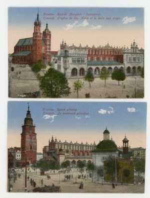 Krakow - St. Mary's Church and Cloth Hall Main Square (1319)