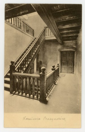 Warsaw, Old Town - staircase of the Baryczkow Tenement House (1398)