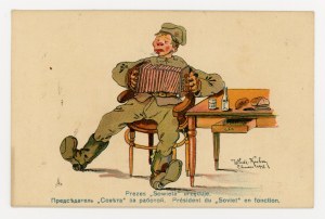 Chairman of the Soviets in office - 1920 political satire from the series Soviet Russia (1544)